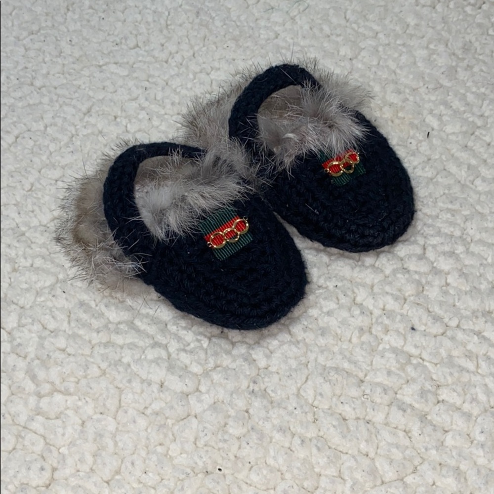 Crochet Gucci Slippers